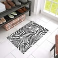 thumbnail image 1 of MKHERT Black Zebra Doormat Rug Home Decor Floor Mat Bath Mat 23.6x15.7 inch, 1 of 3