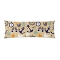 thumbnail image 1 of MKHERT Blue Anchors And Seashell Body Pillow Pillowcase Pillow Protector Cushion Cover 20x60 Inch, 1 of 2