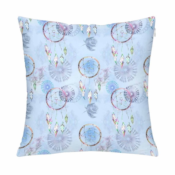 MKHERT Blue Boho Style Pillow Covers Pillowcase Throw Pillows 18x18 inch