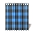 thumbnail image 1 of MKHERT Blue Buffalo Check Lumberjack Plaid Polyester Fabric Bathroom Shower Curtain 66x72 inch, 1 of 1