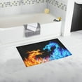 thumbnail image 1 of MKHERT Blue Red Fiery Dragons Doormat Non-slip Bath Mat Floor Mat 30x18 inch, 1 of 1