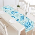thumbnail image 1 of MKHERT Blue Sea Icons Table Runner for Kitchen Wedding Party Home Decor 16x72 inch, 1 of 4