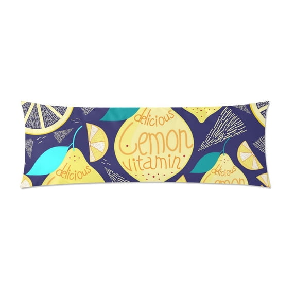 MKHERT Bright Lemons And Cloves Body Pillow Pillowcase Pillow Protector Cushion Cover 20x60 Inch