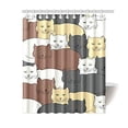 thumbnail image 1 of MKHERT British Cats Shower Curtain Bath Curtain Waterproof Fabric Polyester Curtains 60x72 inch, 1 of 1