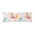 thumbnail image 1 of MKHERT Cartoon Unicorns Body Pillow Pillowcase Pillow Protector Cushion Cover 20x60 Inch, 1 of 2