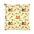 thumbnail image 1 of MKHERT Cat and Fishbone Pillow Covers Pillowcase Throw Pillows 18x18 inch, 1 of 2