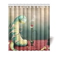 thumbnail image 1 of MKHERT Caterpillar And Hookah Shower Curtain Waterproof Bath Curtain Decor 66x72 inch, 1 of 2