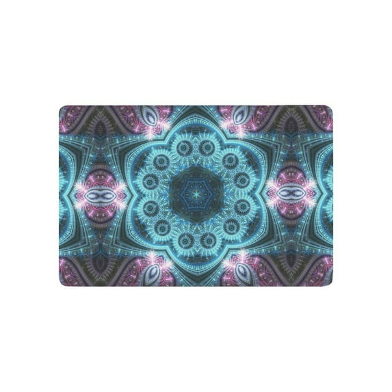 MKHERT Chakra Mandala Meditation Doormat Rug Home Decor Floor Mat Bath Mat 23.6x15.7 inch