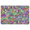 thumbnail image 1 of MKHERT Cheerful Seamless Colorful Hearts by Patchwork Style Doormat Rug Home Decor Floor Mat Bath Mat 23.6x15.7 inch, 1 of 3