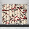 thumbnail image 1 of MKHERT Cherry Blossom Window Curtain Kitchen Curtain 26x39 inch,Two Piece, 1 of 2