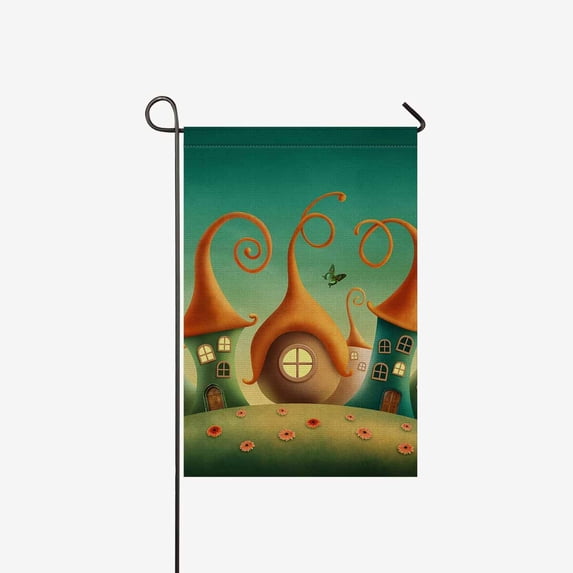 MKHERT Cherry Pattern Garden Flag Banner Decorative Flag for Wedding Home Outdoor Garden Decor 12x18 inch