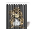 thumbnail image 1 of MKHERT Chipmunk Eat Nuts Polyester Fabric Bathroom Shower Curtain 60x72 inch, 1 of 1
