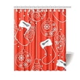 thumbnail image 1 of MKHERT Christmas Pattern Polyester Fabric Shower Curtain 60x72 inch, 1 of 2