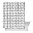 thumbnail image 1 of MKHERT Classical Black and White Houndstooth Checkered Pattern House Decor Shower Curtain for Bathroom Decorative Bathroom Shower Curtain Set 60x72 inch, 1 of 1