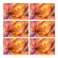 thumbnail image 1 of MKHERT Closeup Petals of Orange Lily Flower Painting Placemats Table Mats for Dining Room Kitchen Table Decoration 12x18 inch,Set of 6, 1 of 4