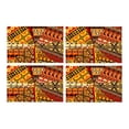 thumbnail image 1 of MKHERT Collage of Ethnic Motifs Abstract Background Placemats Table Mats for Dining Room Kitchen Table Decoration 12x18 inch,Set of 4, 1 of 4