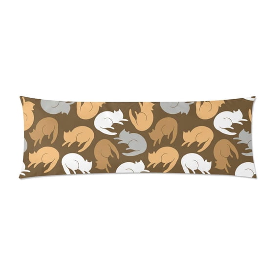MKHERT Color Cats Body Pillow Pillowcase Pillow Protector Cushion Cover 20x60 Inch