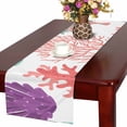 thumbnail image 1 of MKHERT Color Corals Table Runner for Kitchen Wedding Party Home Decor 14x72 inch, 1 of 2