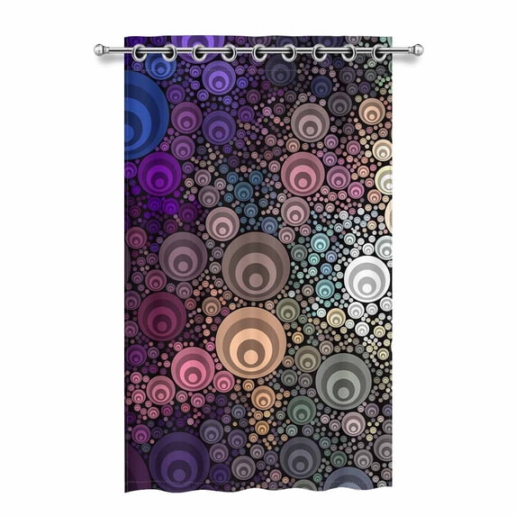 MKHERT Color Dots Blackout Window Curtain Drapes Bedroom Living Room Kitchen Curtains 52x84 inch