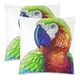 thumbnail image 1 of MKHERT Color Macaw Parrots Pillowcase Pillow Protector Cushion Cover 18x18 inch,Set of 2, 1 of 3
