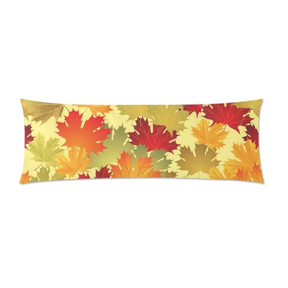MKHERT Colorful Autumn Leaves Body Pillow Pillowcase Pillow Protector Cushion Cover 20x60 Inch