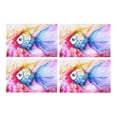 thumbnail image 1 of MKHERT Colorful Fish Watercolor Painting Placemats Table Mats for Dining Room Kitchen Table Decoration 12x18 inch,Set of 4, 1 of 4