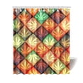 thumbnail image 1 of MKHERT Colorful Hemp Pattern Polyester Fabric Bathroom Shower Curtain 66x72 inch, 1 of 1