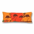 thumbnail image 1 of MKHERT Colorful Lamingos Body Pillow Pillowcase Pillow Protector Cushion Cover 20x60 Inch, 1 of 2