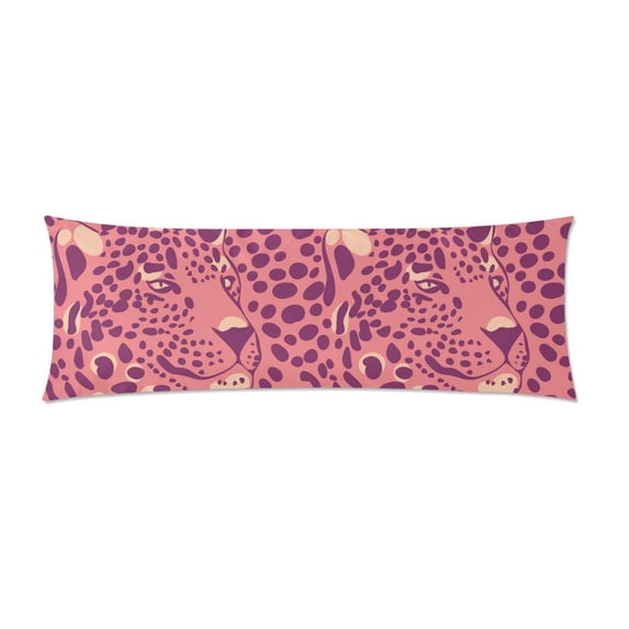 MKHERT Colorful Leopard Print Body Pillow Pillowcase Pillow Protector Cushion Cover 20x60 Inch