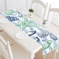 thumbnail image 1 of MKHERT Colorful Marine Shell Table Runner for Kitchen Wedding Party Home Decor 14x72 inch, 1 of 4