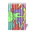 thumbnail image 1 of MKHERT Colorful Musical Geometric Polyester Fabric Bathroom Shower Curtain 48x72 inch, 1 of 1