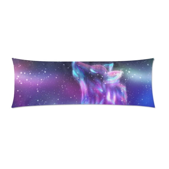 MKHERT Colorful Northern and Wolf Body Pillowcase Pillow Protector Cushion Cover 20x60 inch