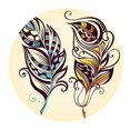 thumbnail image 1 of MKHERT Colorful Peacock Feather Print Round Mousepad Mat For Mouse Mice Size 7.87x7.87 inches, 1 of 1