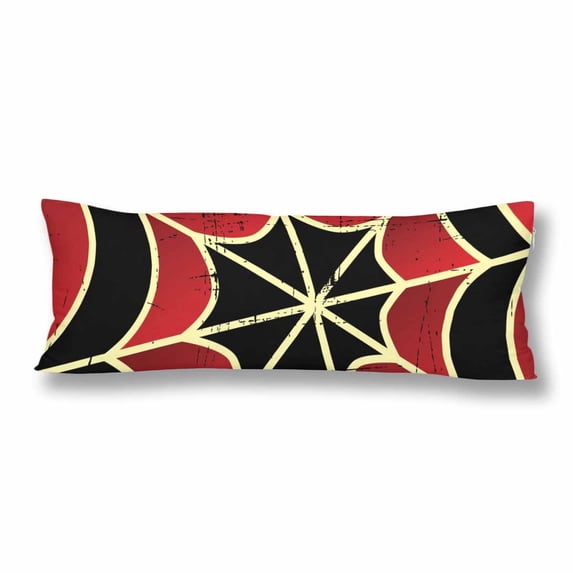 MKHERT Colorful Spider Web Body Pillow Pillowcase Pillow Protector Cushion Cover 20x60 Inch