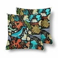 thumbnail image 1 of MKHERT Colorful Underwater Ocean Animals Pillowcase Pillow Protector Cushion Cover 18x18 inch,Set of 2, 1 of 2