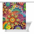 thumbnail image 1 of MKHERT Colorful-abstract-background Shower Curtain Bath Curtain Waterproof fabric Polyester Curtains 60x72 inch, 1 of 1