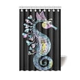 thumbnail image 1 of MKHERT Colorful bright hippocampi Polyester Fabric Bathroom Shower Curtain 48x72 inch, 1 of 1