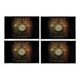 thumbnail image 1 of MKHERT Cool 3D Vintage Old Clock in Steampunk Style Placemats Table Mats for Dining Room Kitchen Table Decoration 12x18 inch,Set of 4, 1 of 4