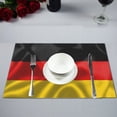 thumbnail image 1 of MKHERT Cool Germany Flag Blowing in the Wind Placemats Table Mats for Dining Room Kitchen Table Decoration 12x18 inch,Set of 6, 1 of 4