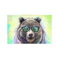 thumbnail image 1 of MKHERT Cool Hipster Animal Bear Portrait Wild Animal Placemats Table Mats for Dining Room Kitchen Table Decoration 12x18 inch,Set of 6, 1 of 4