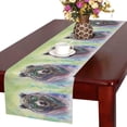thumbnail image 1 of MKHERT Cool Hipster Animal Bear Portrait Wild Animal Table Runner for Office Kitchen Dining Wedding Party Banquet 16x72 Inch, 1 of 2