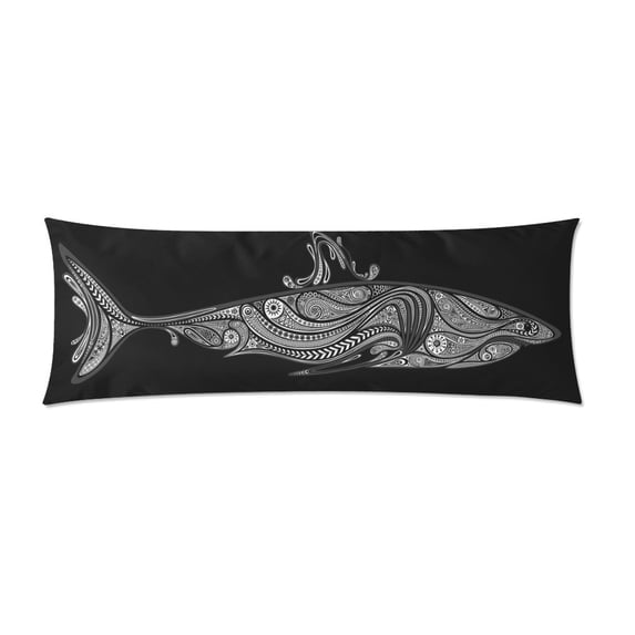 MKHERT Cool Predator Shark Body Pillow Pillowcase Pillow Protector Cushion Cover 20x60 Inch