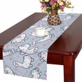 thumbnail image 1 of MKHERT Cute Alpaca Table Runner, Pink Heart Table Cloth Runner for Wedding Party Banquet Decoration 16x72 inch, 1 of 2