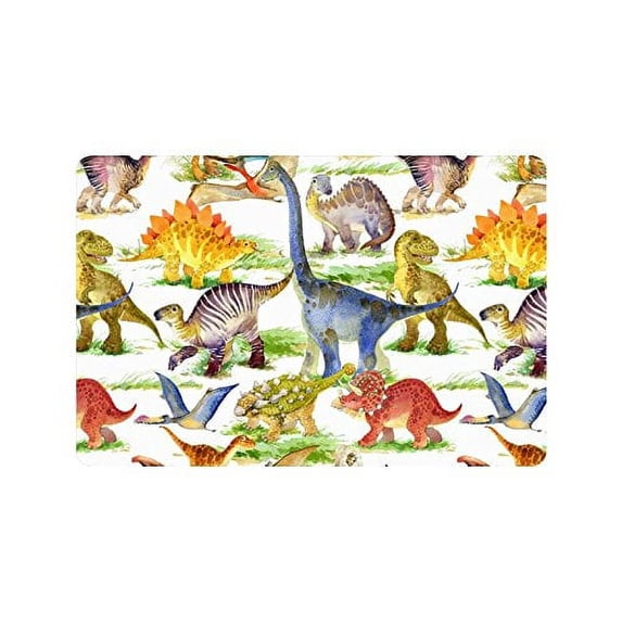 MKHERT Cute Dinosaurs Watercolor Animal Doormat Rug Home Decor Floor Mat Bath Mat 23.6x15.7 inch