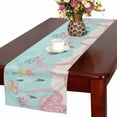 thumbnail image 1 of MKHERT Cute Flamingos with Crown Summer Hat and Ribbon Table Runner for Office Kitchen Dining Wedding Party Banquet 16x72 Inch, 1 of 2