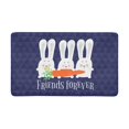 thumbnail image 1 of MKHERT Cute Friends Forever Bunnies with Carrot Doormat Rug Home Decor Floor Mat Bath Mat 30x18 inch, 1 of 3
