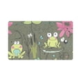 thumbnail image 1 of MKHERT Cute Frog with Flowers Doormat Rug Home Decor Floor Mat Bath Mat 30x18 inch, 1 of 3