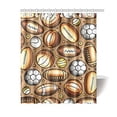 thumbnail image 1 of MKHERT Cute Hand Drawn Sport Polyester Fabric Bathroom Shower Curtain 60x72 inch, 1 of 1