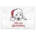thumbnail image 1 of MKHERT Cute Labrador Puppy Dog Year Santa Claus Hat Doormat Rug Home Decor Floor Mat Bath Mat 23.6x15.7 inch, 1 of 3