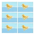 thumbnail image 1 of MKHERT Cute Little Yellow Duck Swim in Water Placemats Table Mats for Dining Room Kitchen Table Decoration 12x18 inch,Set of 6, 1 of 4